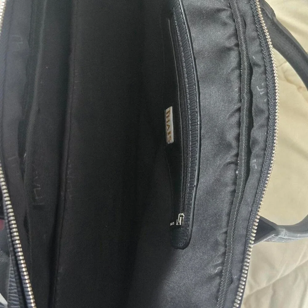 THAIS Structured Messenger Laptop Bag - Twee Retro Tumblr - Recycled Materials